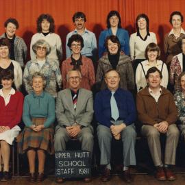 Upper Hutt School; Staff photo; 1981