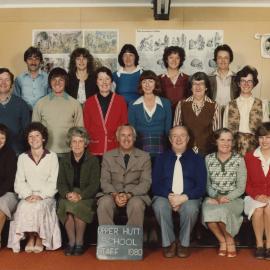 Upper Hutt School; Staff photo; 1980