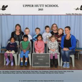 Upper Hutt School; Class photo Room 8; 2015