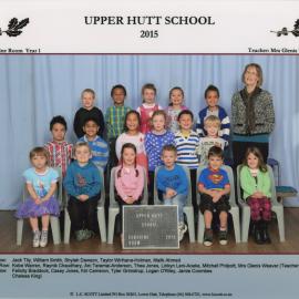 Upper Hutt School; Class photo Year 1; 2015