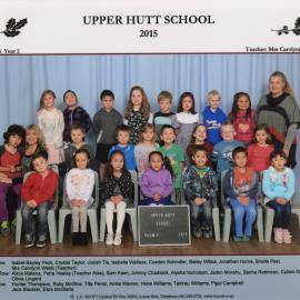 Upper Hutt School; Class photo Room 6; 2015