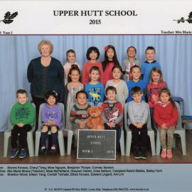 Upper Hutt School; Class photo Room 9; 2015