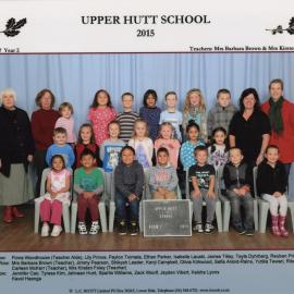 Upper Hutt School; Class photo Room 7; 2015