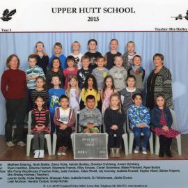 Upper Hutt School; Class photo Room 5; 2015