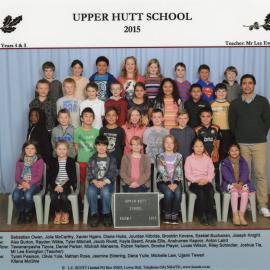 Upper Hutt School; Class photo Room 1; 2015