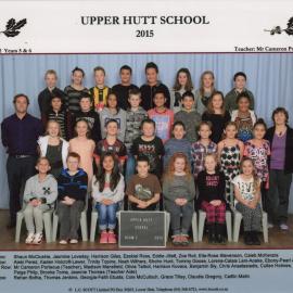 Upper Hutt School; Class photo Room 2; 2015