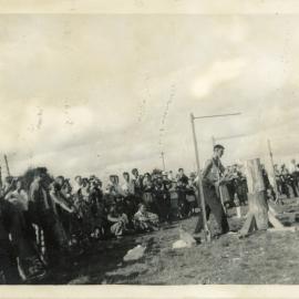 Axemen's Association Scrapbook; Wood-Chopping Event; ca. 1959-60