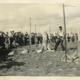 Axemen's Association Scrapbook; Wood-Chopping Event; ca. 1959-60