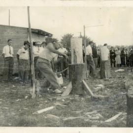 Axemen's Association Scrapbook; Wood-Chopping Event; ca. 1959-60