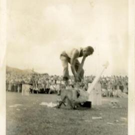 Axemen's Association Scrapbook; Wood-Chopping Event; ca. 1959-60