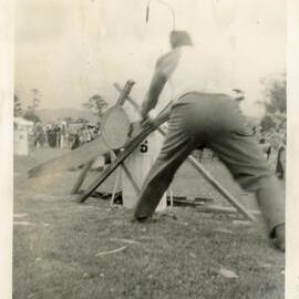 Axemen's Association Scrapbook; Wood-Chopping Event; ca. 1959-60