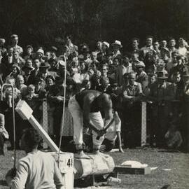 Axemen's Association Scrapbook; Wood-Chopping Event; ca. 1959-60