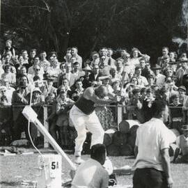 Axemen's Association Scrapbook; Wood-Chopping Event; ca. 1959-60