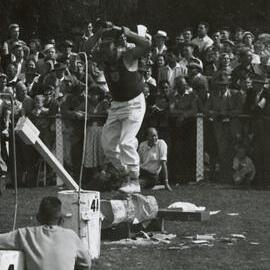 Axemen's Association Scrapbook; Wood-Chopping Event; ca. 1959-60