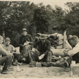 Axemen's Association Scrapbook; Axemen Having Lunch; 1953