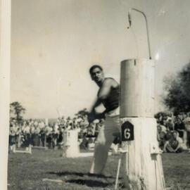 Axemen's Association Scrapbook; Trentham Axemen's Event; ca. 1958