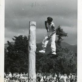 Axemen's Association Scrapbook; Jigger Board Event; ca. 1958