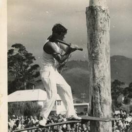 Axemen's Association Scrapbook; Jigger Board Event; ca. 1958 