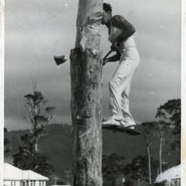 Axemen's Association Scrapbook; Jigger Board Event; ca. 1958