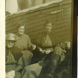 Sister Teresa Butler (back right) Aboard Ship; 1915