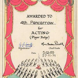 Girl Guide Association Upper Hutt; Certificate; 1969