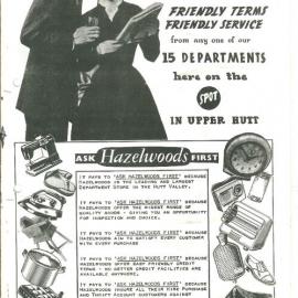 Hazelwoods promotional booklet, May–June 1958