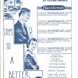 Hazelwoods promotional booklet, July–August 1958