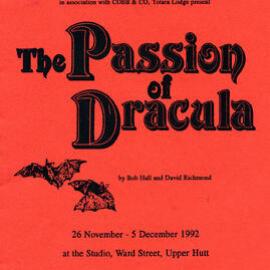 Heretaunga Players; Programme; The Passion of Dracula