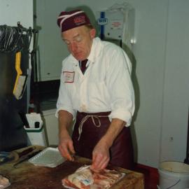 Dick Olsthoorn; Butcher at New World; ca. 1990s