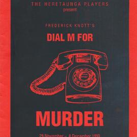 Heretaunga Players; Dial M for Murder; Programme; 1990