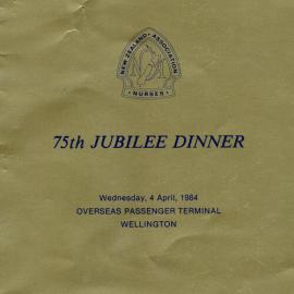 New Zealand Nurses Association 75th Jubilee Dinner, Souvenir Programme