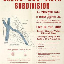 Housing development plan, 1960; Brown Owl; Vista Grove subdivision poster, 1960. [P6-32-2091]