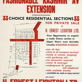 Housing development plan, 1968; Kashmir Avenue and Clouston Park Road extensions.