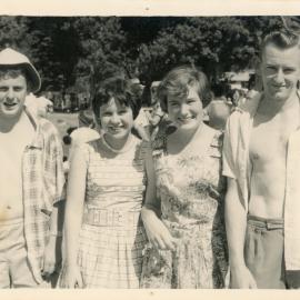 Patricia Mears and Friends at A&P Show; ca. 1960