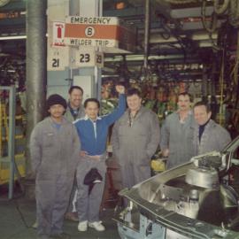 General Motors; Workers Inside the Factory; ca. 1990