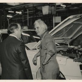 General Motors; Prime Minister Bill Rowling; ca. 1974-1975