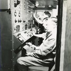 Trentham Military Camp; Corporal Morgan, Corporal Harris, and Sergeant King; ca. 1947-1955