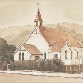 Painting of Church; Roland Wakelin; 1951