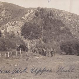 Soldiers at Maidstone Park; August 1915