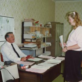 Silverstream Hospital; Jack Smith and Staff Member; 1988