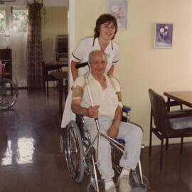 Silverstream Hospital; Occupational Therapist with Patient; ca. 1989