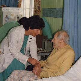 Silverstream Hospital; Dr. Susi Williams with Patient; ca. 1989