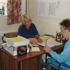 Silverstream Hospital; Speech Therapist with Patient; ca. 1989