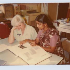 Silverstream Hospital; Dr. Nalayini Pasupati with Nurse; ca. 1989