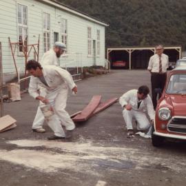 Silverstream Hospital; Painting Buildings; ca. 1987