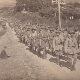 Soldiers Marching Over the Rimutakas; ca. 1915-1918