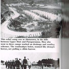 Akatarawa Unemployment Roading Relief Camp; 1932