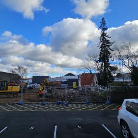 Upper Hutt Courthouse Demolition; July 2025