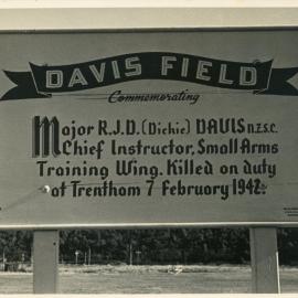 Trentham Military Camp; Davis Field; ca. 1940s