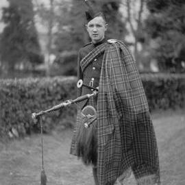 Upper Hutt Pipe Band; Peter Josland; ca. 1945